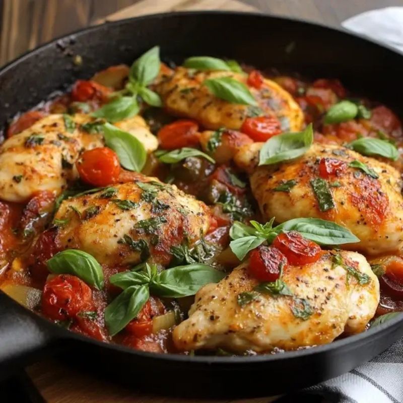 One-Pan Italian Chicken Skillet – Easy & Flavorful Weeknight Dinner Recipe (1)