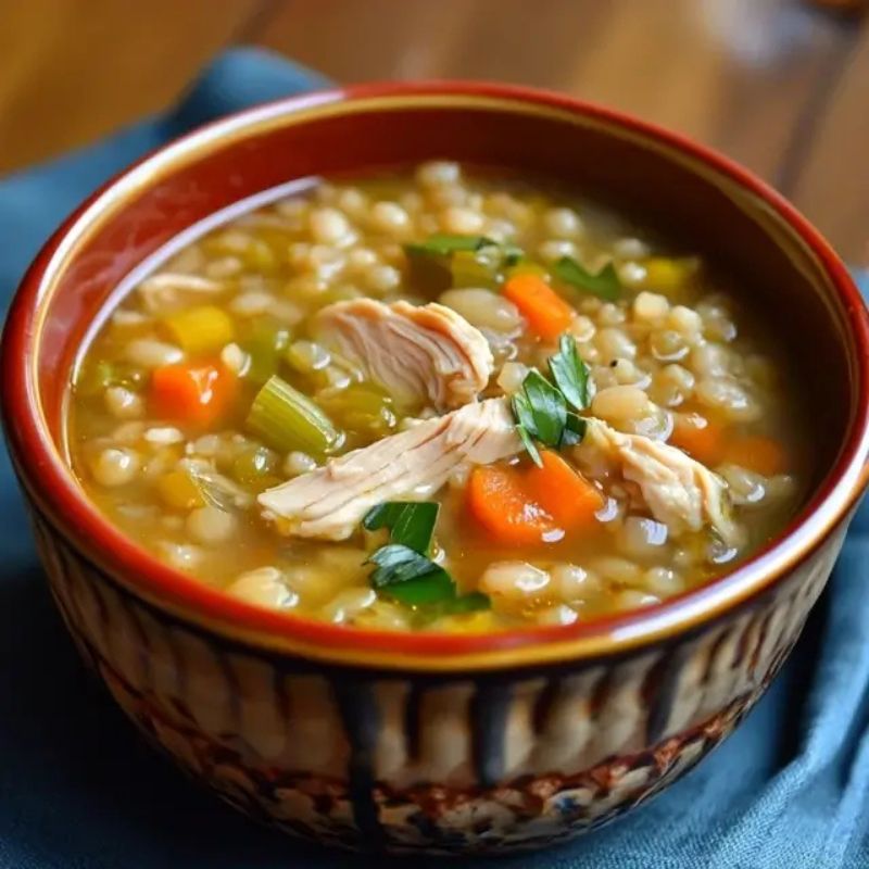 One-Pot Chicken Barley Soup Recipe – Simple and Satisfying