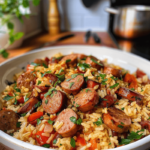 One Pot Smoked Sausage and Rice