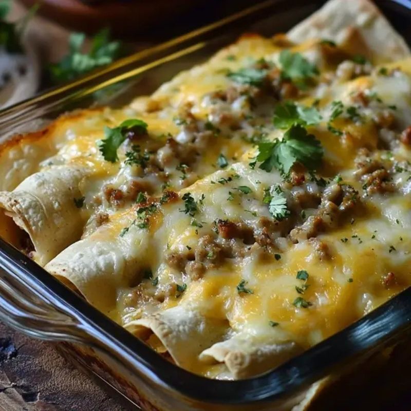 _Quick & Easy Cheesy Southern Breakfast Enchiladas You’ll Love (3)