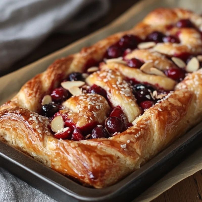 The Best Homemade Cherry Cheese Danish with Creamy Filling (2)