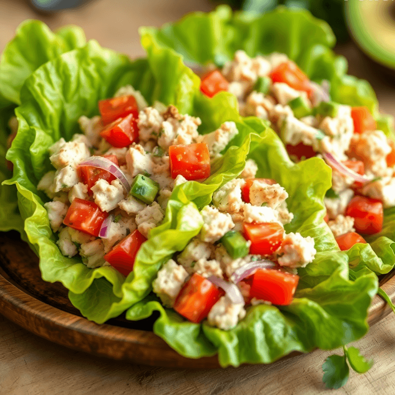 Quick bites done right with Avocado Tuna Salad Lettuce Wraps.