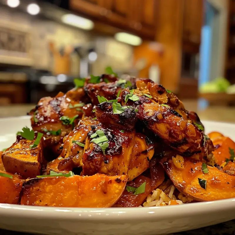 Easy BBQ Chicken Sweet Potato Bowls – Healthy & Delicious Dinner Idea (3)