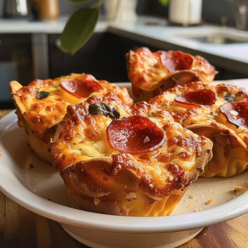 Easy Cheesy Pizza Cupcakes – A Fun Twist on Classic Pizza Bites (1)