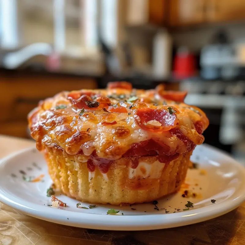 Easy Cheesy Pizza Cupcakes – A Fun Twist on Classic Pizza Bites (2)