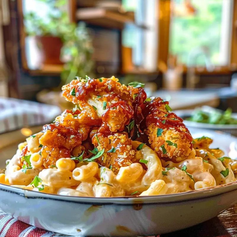 Easy Honey Pepper Chicken Mac and Cheese – Sweet, Spicy & Cheesy! (1)