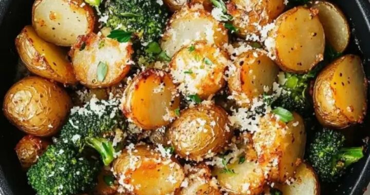 Easy Roasted Parmesan Potatoes and Broccoli Recipe Everyone Will Love