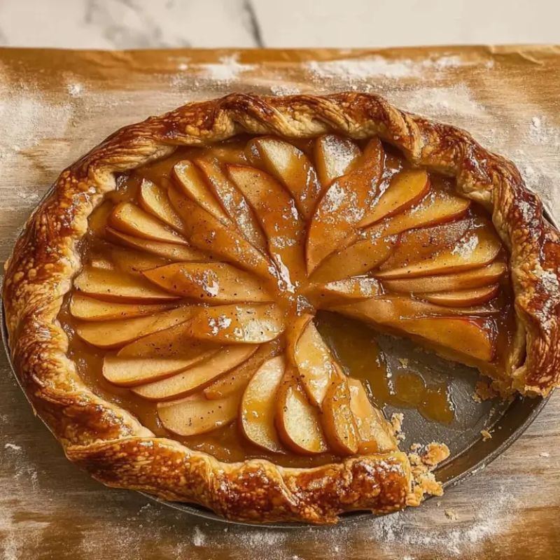 Easy Rustic Apple Galette with Flaky Crust and Spiced Apples