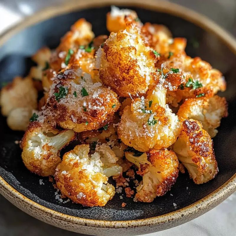 Easy Savory Roasted Cauliflower Bites with Parmesan You’ll Love (2)