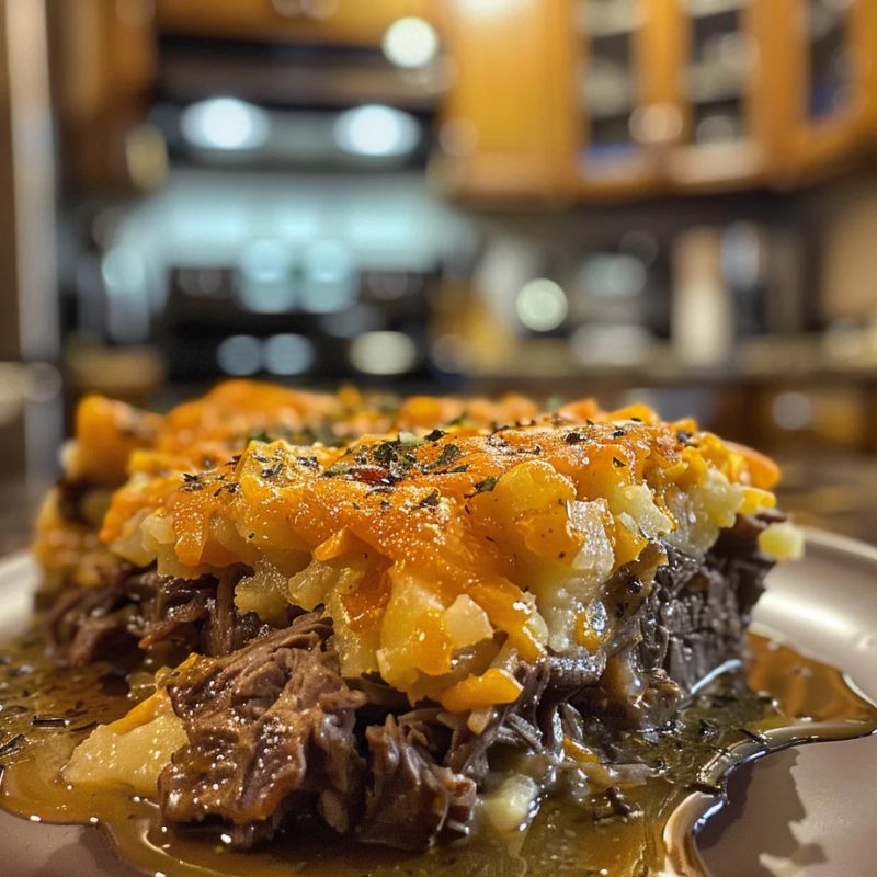 Easy Steak and Cheddar Potato Casserole Recipe for Weeknight Dinners (3)