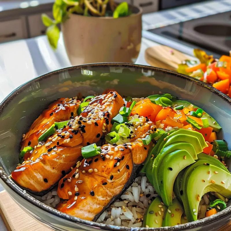 Healthy Salmon and Rice Bowl You’ll Want to Make Every Week (1)