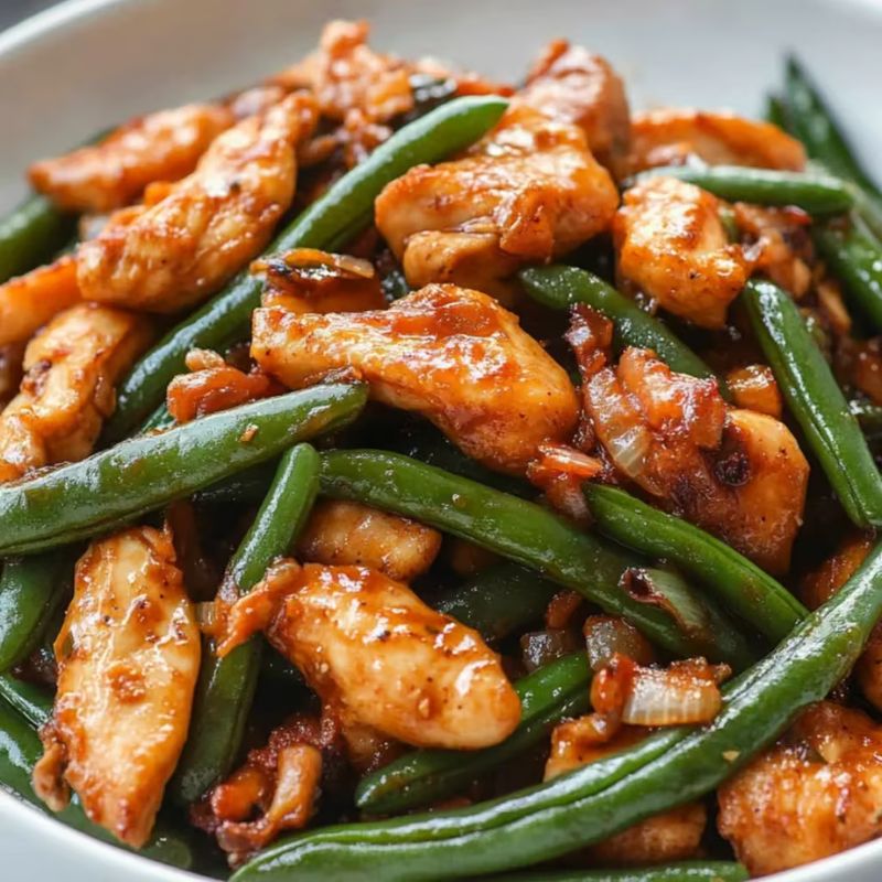 Healthy String Bean Chicken – A Light and Flavorful Stir Fry Dish