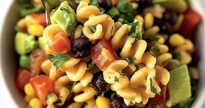 🌽 Color-packed & bold: Cowboy Caviar Pasta Salad ready to wow!