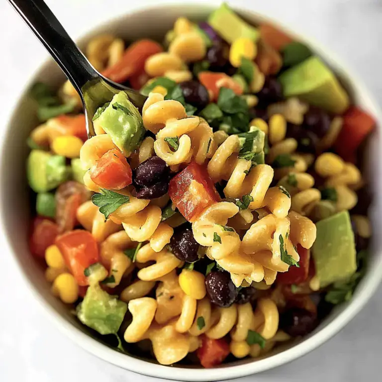 🌽 Color-packed & bold: Cowboy Caviar Pasta Salad ready to wow!