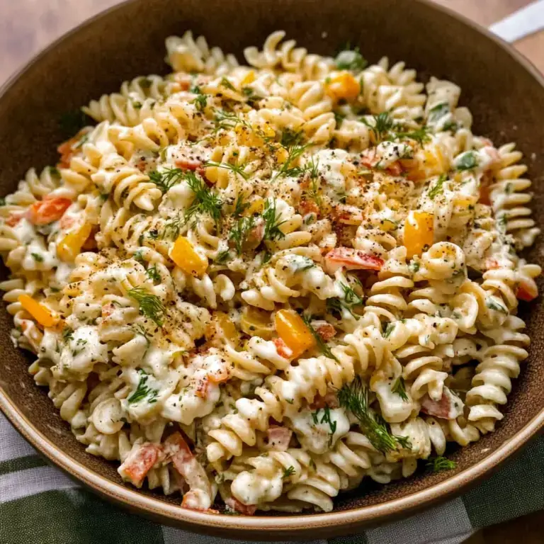 🥗 Dill Pickle Pasta Salad = Summer in a Bowl!