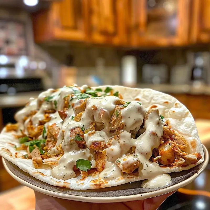 Juicy Chicken Shawarma with Garlic Sauce – Easy & Flavorful Homemade Recipe (3)