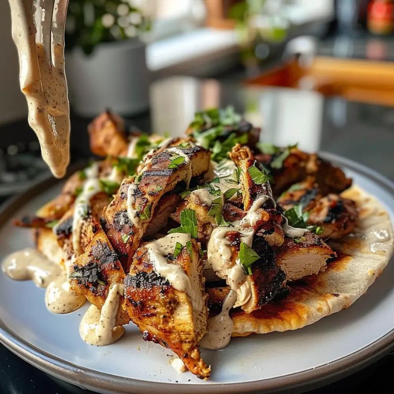 Juicy Chicken Shawarma with Garlic Sauce – Easy & Flavorful Homemade Recipe