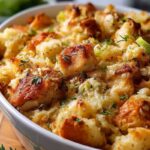 Quick & Easy Cheesy Chicken Stuffing Bake for Family Dinners (2)