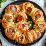 Quick Mozzarella Pepperoni Croissant Rolls for Game Day or Snacks (2)