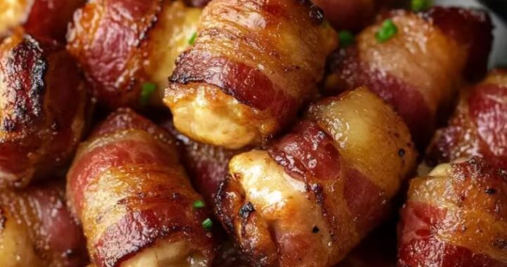 The Best Bacon-Wrapped Chicken Bites with Sweet and Spicy Glaze (2)
