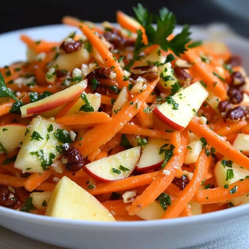 Wholesome Carrot Apple Walnut Salad – Fresh, Crunchy & Easy to Make (2)
