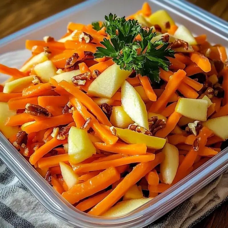 Wholesome Carrot Apple Walnut Salad – Fresh, Crunchy & Easy to Make