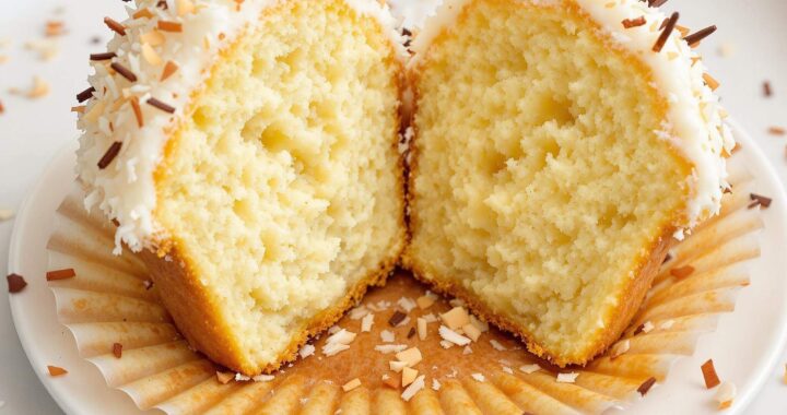 These vegan coconut cupcakes are soft, moist, and 100% plant-based.