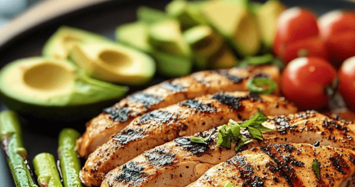 Perfect dinner idea: Grilled Chicken with Asparagus!