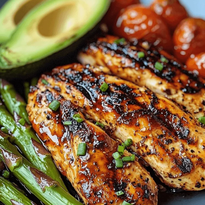 Grilled Chicken with Asparagus – Light, fresh, and tasty!