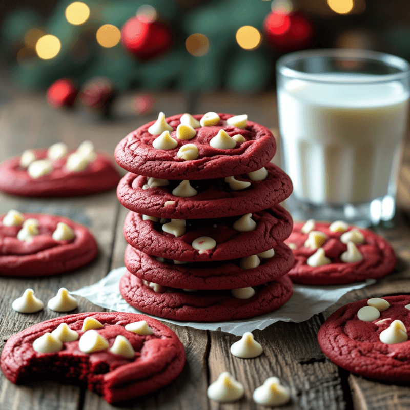Soft, chewy Red Velvet Cookies made easy!
