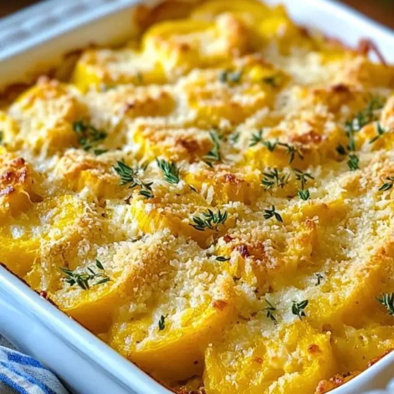 Authentic Southern Squash Casserole Recipe – Simple Ingredients, Big Flavor (1)
