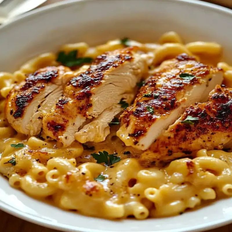 Baked Chicken Mac and Cheese Magic – Crispy, Creamy, Delicious (1)