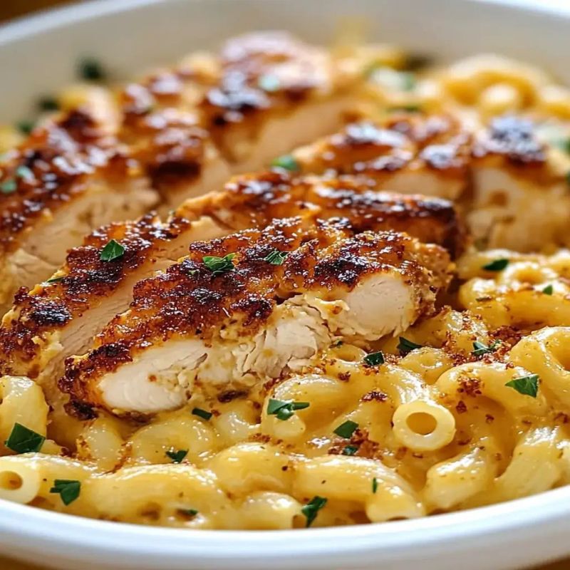Baked Chicken Mac and Cheese Magic – Crispy, Creamy, Delicious