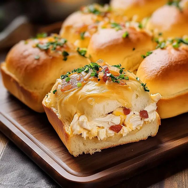 Easy Chicken Bacon Ranch Pull Apart Rolls Recipe – Cheesy, Savory & Addictive (2)