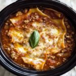 Easy Hearty Crock Pot Lasagna Soup Recipe for Slow Cooker Lovers