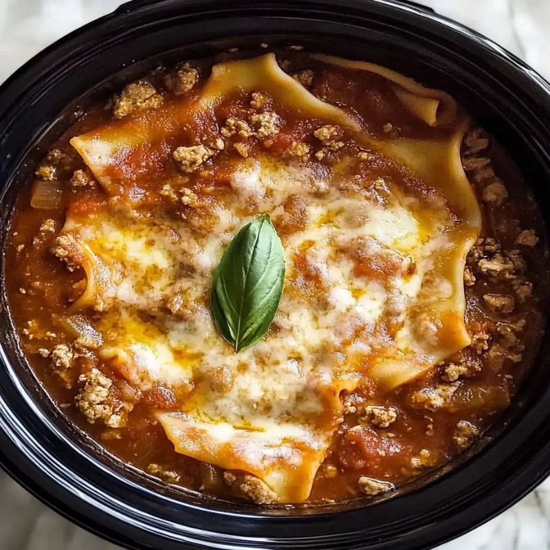 Easy Hearty Crock Pot Lasagna Soup Recipe for Slow Cooker Lovers