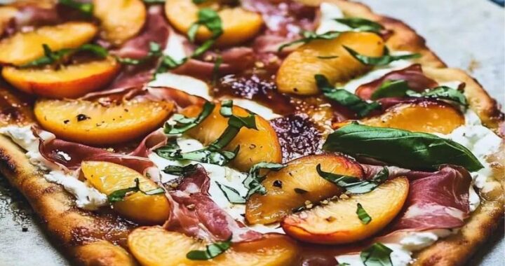 Gourmet Peach and Prosciutto Salad – Elegant & Easy Summer Dish (1)