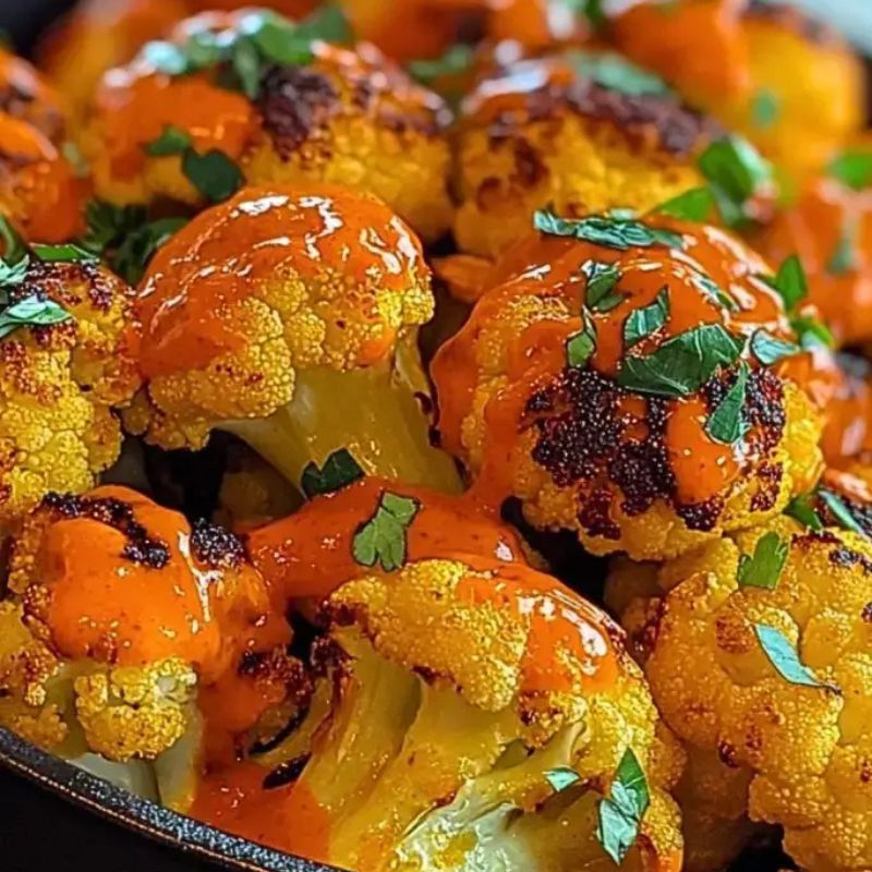 Healthy Buffalo Roasted Cauliflower – Vegan, Gluten-Free, and Full of Heat (1)