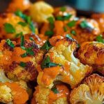 Healthy Buffalo Roasted Cauliflower – Vegan, Gluten-Free, and Full of Heat