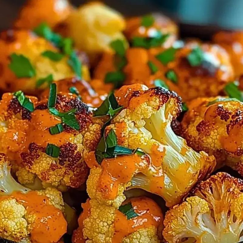 Healthy Buffalo Roasted Cauliflower – Vegan, Gluten-Free, and Full of Heat