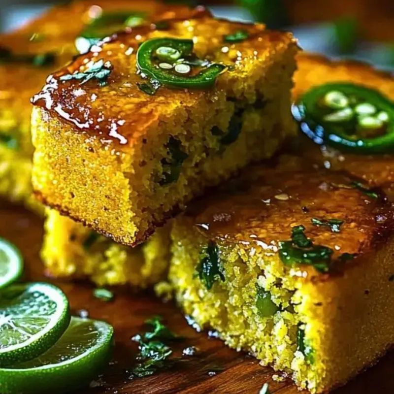 How to Make Jalapeño Cornbread with Lime Honey Glaze – Easy Recipe (1)