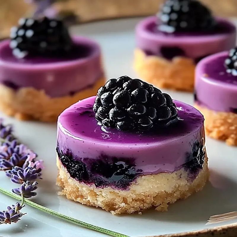 How to Make Mini Cheesecakes with Blackberry and Lavender – Easy & Elegant Recipe (1)