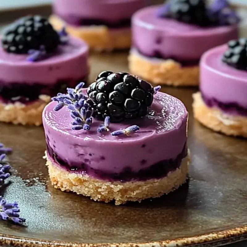 How to Make Mini Cheesecakes with Blackberry and Lavender – Easy & Elegant Recipe