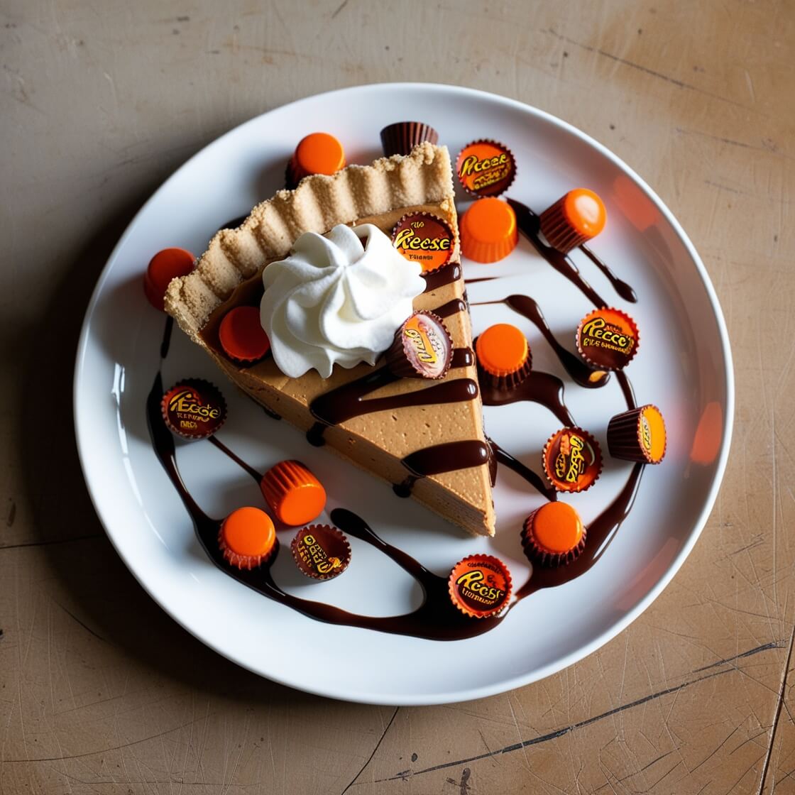 🔍 Layers of chocolate, peanut butter, and whipped cream – pure indulgence.