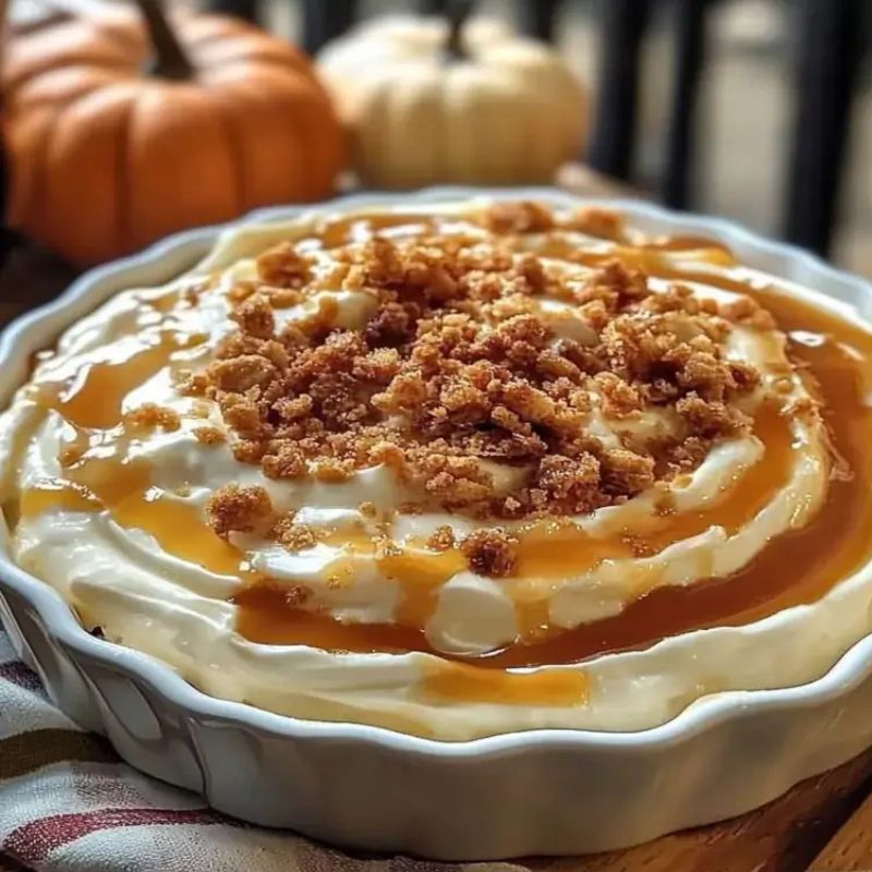 The Best Caramel Pumpkin Pie Cheesecake Dip for Holiday Gatherings (1)