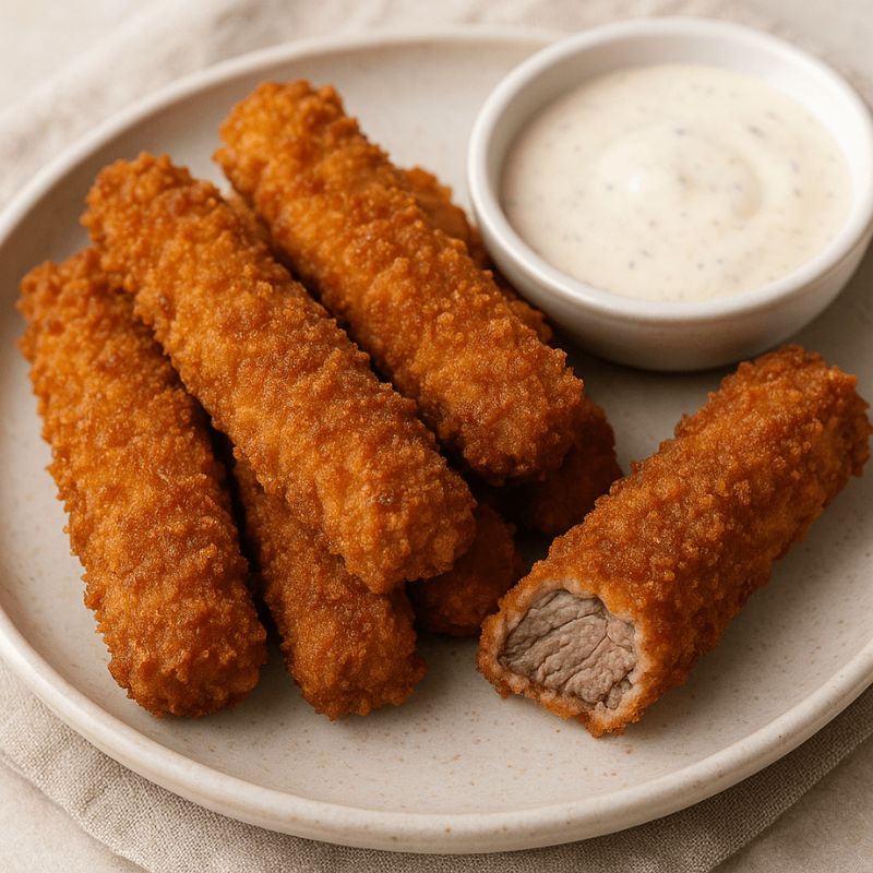 The Best Crispy Steak Fingers Recipe – Crunchy Outside, Tender Inside (2)