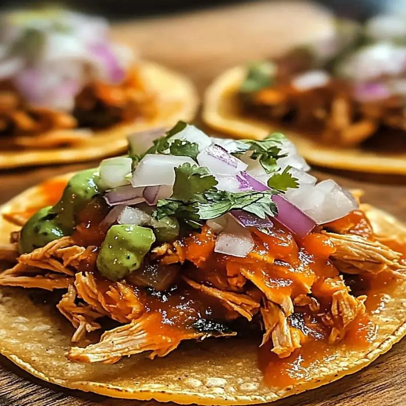 Authentic Chicken Tinga Tostadas – Easy and Flavorful Mexican Recipe (1)