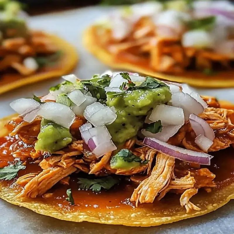Authentic Chicken Tinga Tostadas – Easy and Flavorful Mexican Recipe