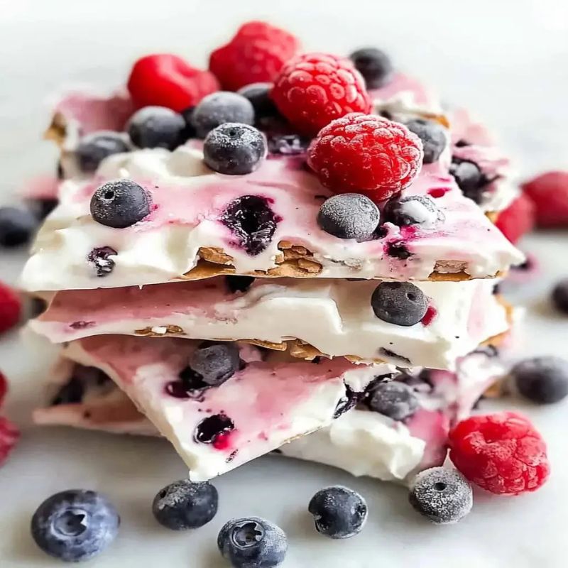 Best Huckleberry Frozen Yogurt Bark – Sweet, Tart, and Creamy in Every Bite (1)