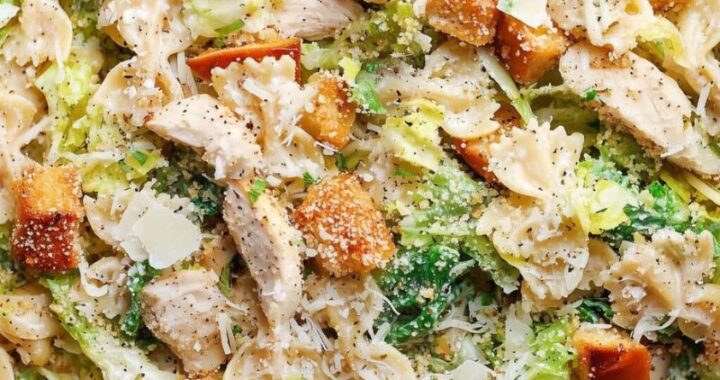 Easy Chicken Caesar Pasta Salad Recipe for Quick Lunches (2)